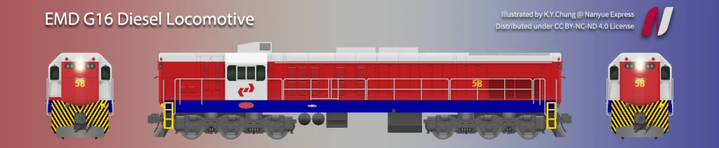 KCR EMD G16 Diesel Locomotive