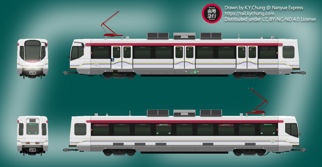 MTR Light Rail ComEng Train (Refurbished)