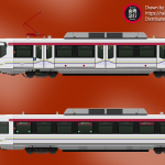 MTR Light Rail UGL / CSR Puzhen Train