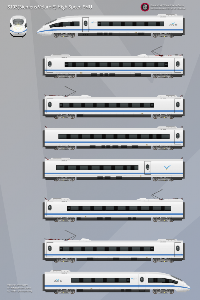 Renfe AVE Class 103 (Early livery)