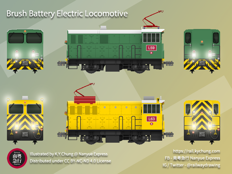 MTR Brush Battery Electric Locomotive